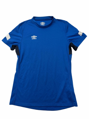 Umbro Royal Blue Short Sleeve Training Tee with White Logos
